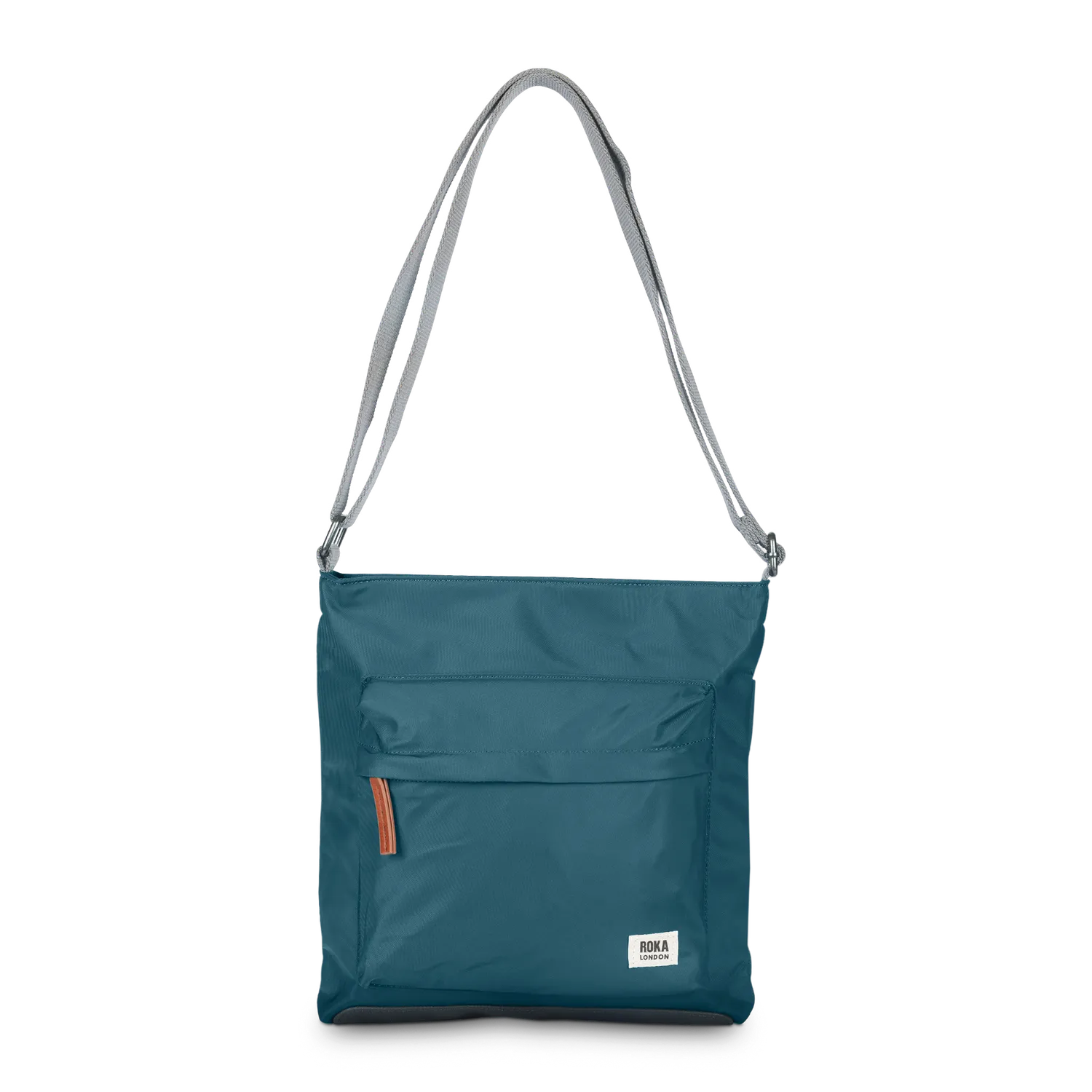 Roka London Kennington crossbody taske Medium Teal 2,7 liter