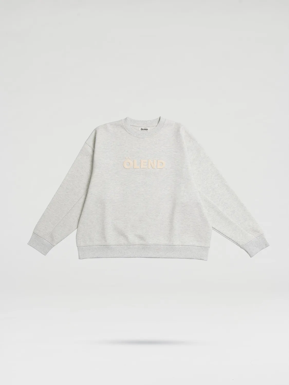 Ölend Tutto Passa sweatshirt grå relaxed fit bomuld