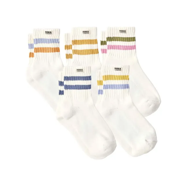 Roka London Windsor Active strømper dame 3-pak bomuld