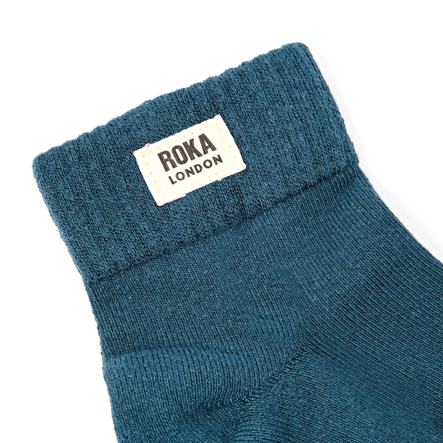 Roka London Wembley ankelstrømper Lagoon Blue 36-42 bomuld