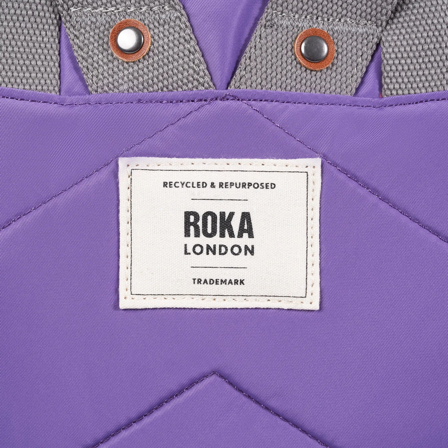 Roka London Canfield roll top rygsæk small fresh purple