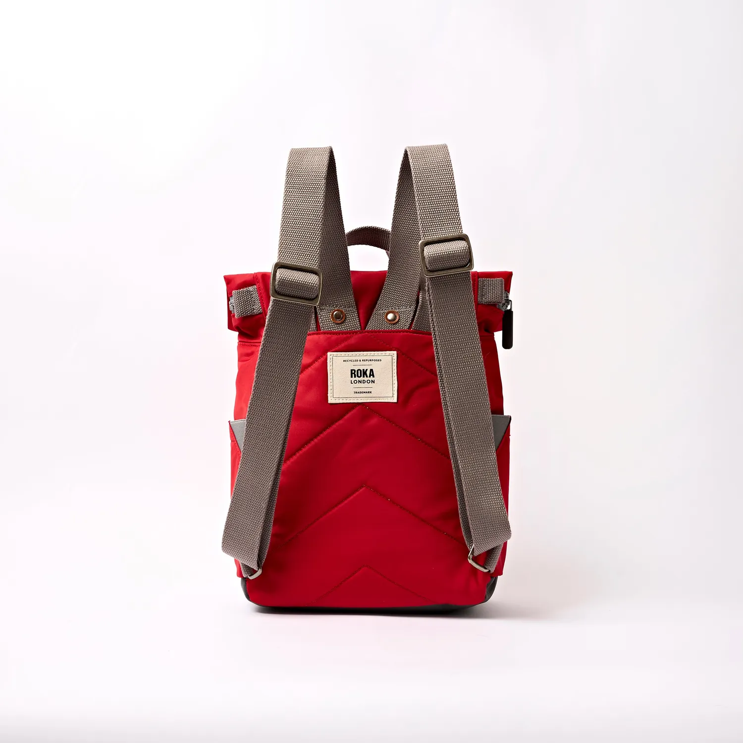 Roka London Canfield rygsæk Small Cranberry Stripe 9,8 liter