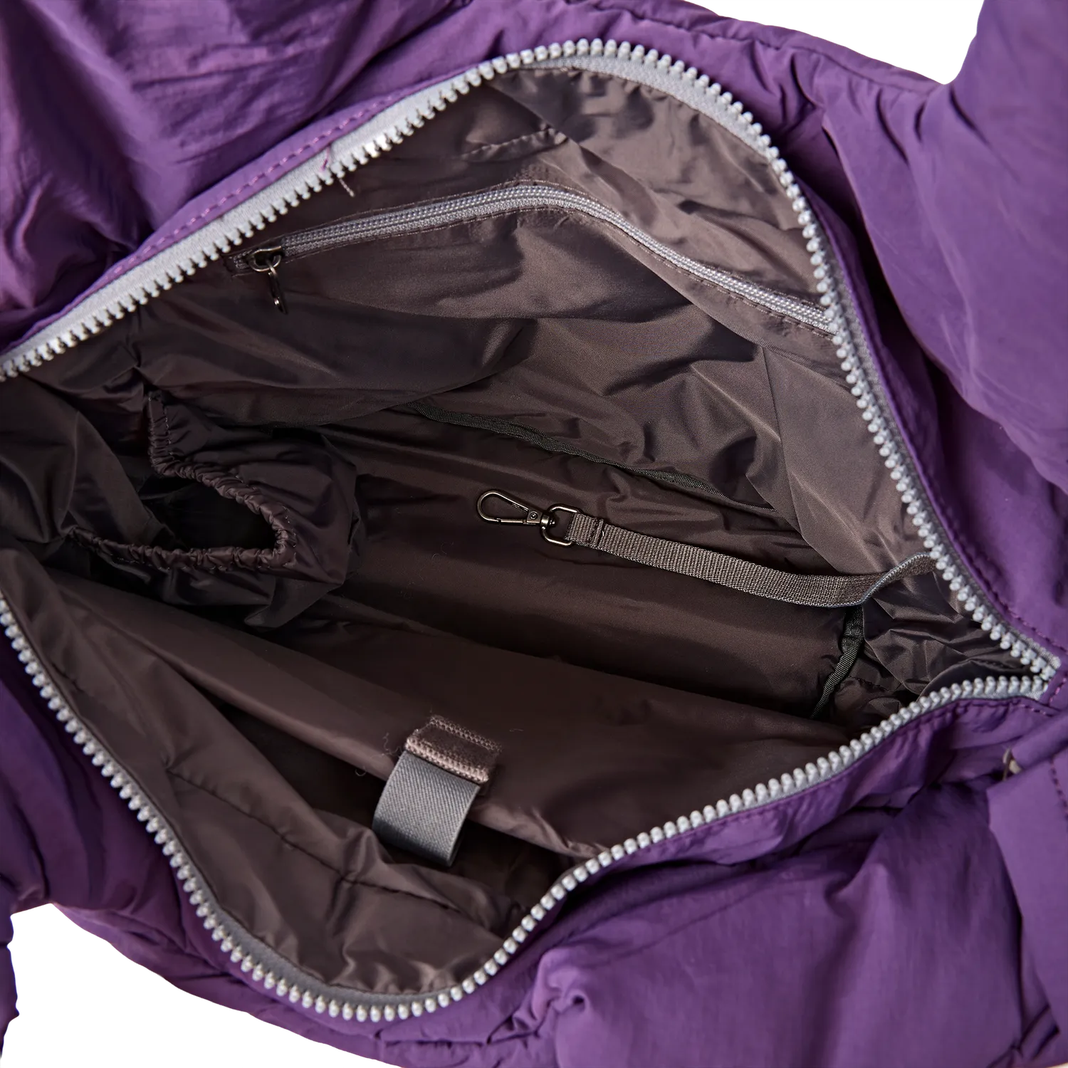Roka London Oxford skuldertaske Medium gothic grape polstret