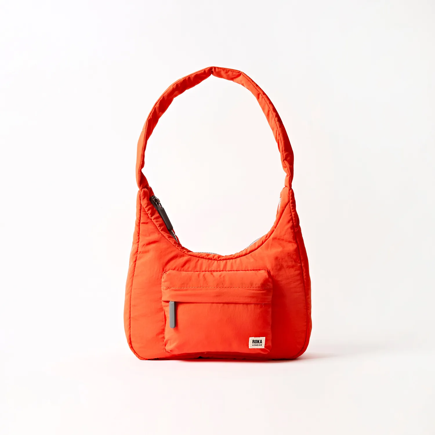 Roka London Belsize håndtaske Small tangerine quiltet
