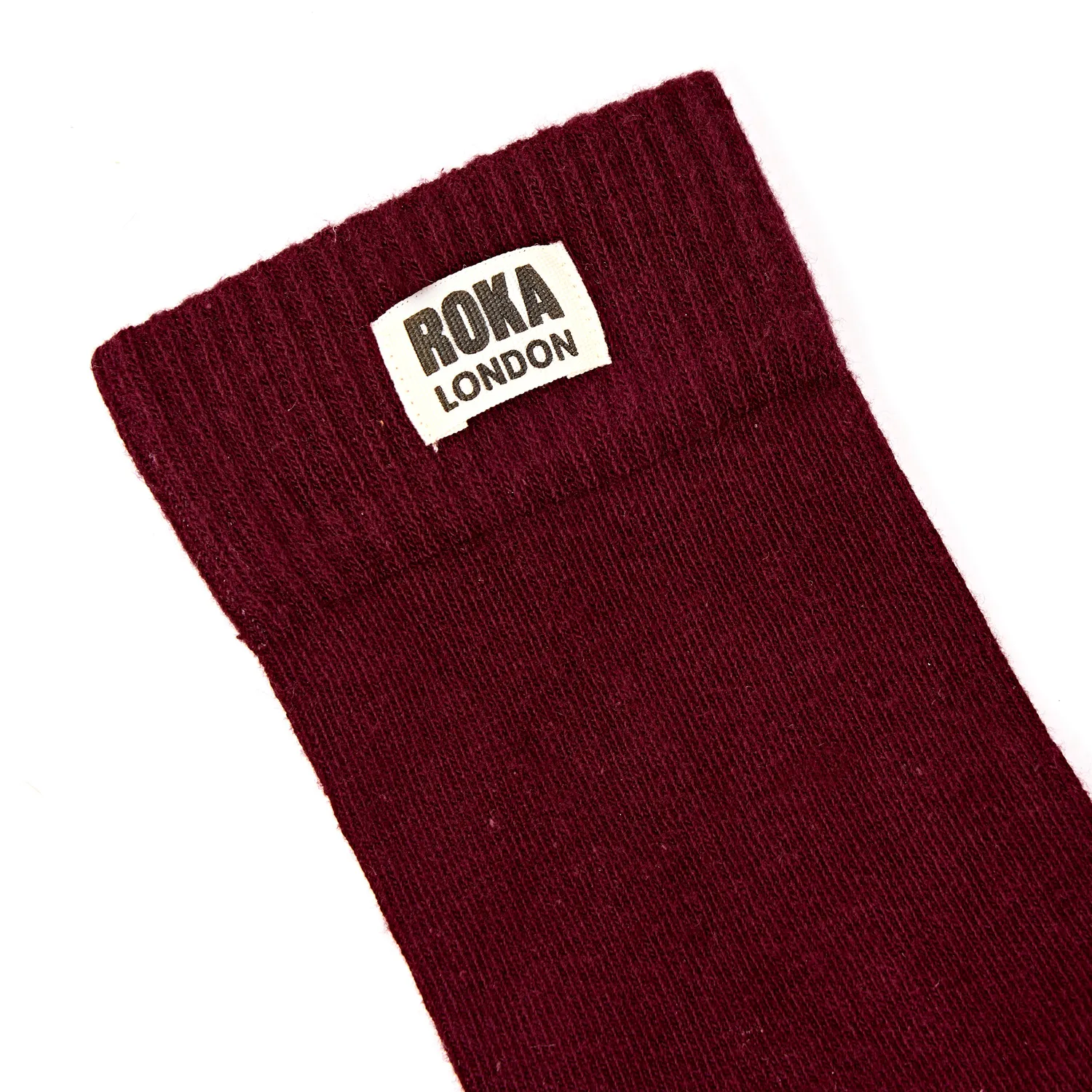 Roka London Wimbledon crew strømper blomme 36-42 bomuld