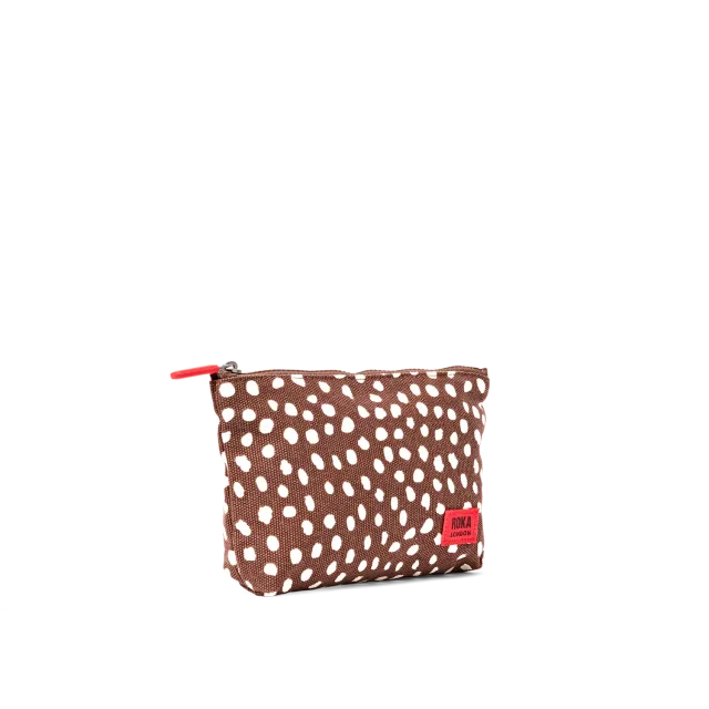 Roka London Maida Vale Pouch pung Small Brown Spot vejrbestandig