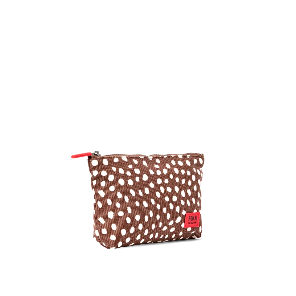 Roka London Maida Vale Pouch pung Small Brown Spot vejrbestandig