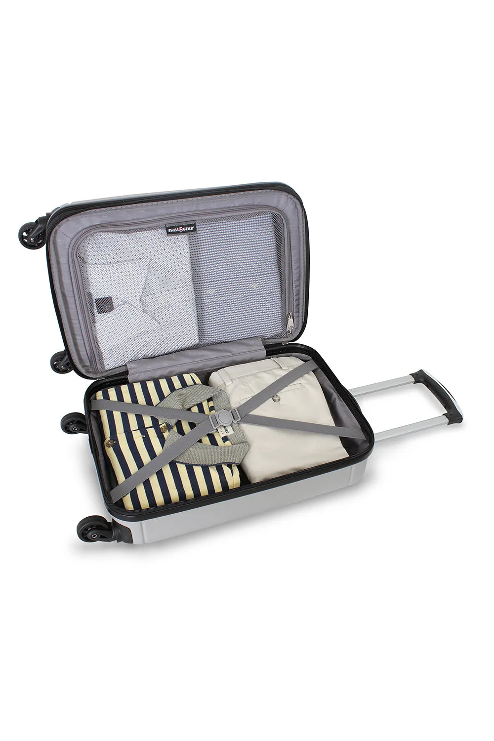 SwissGear 6297 kufferter 2 dele sølv hardcase