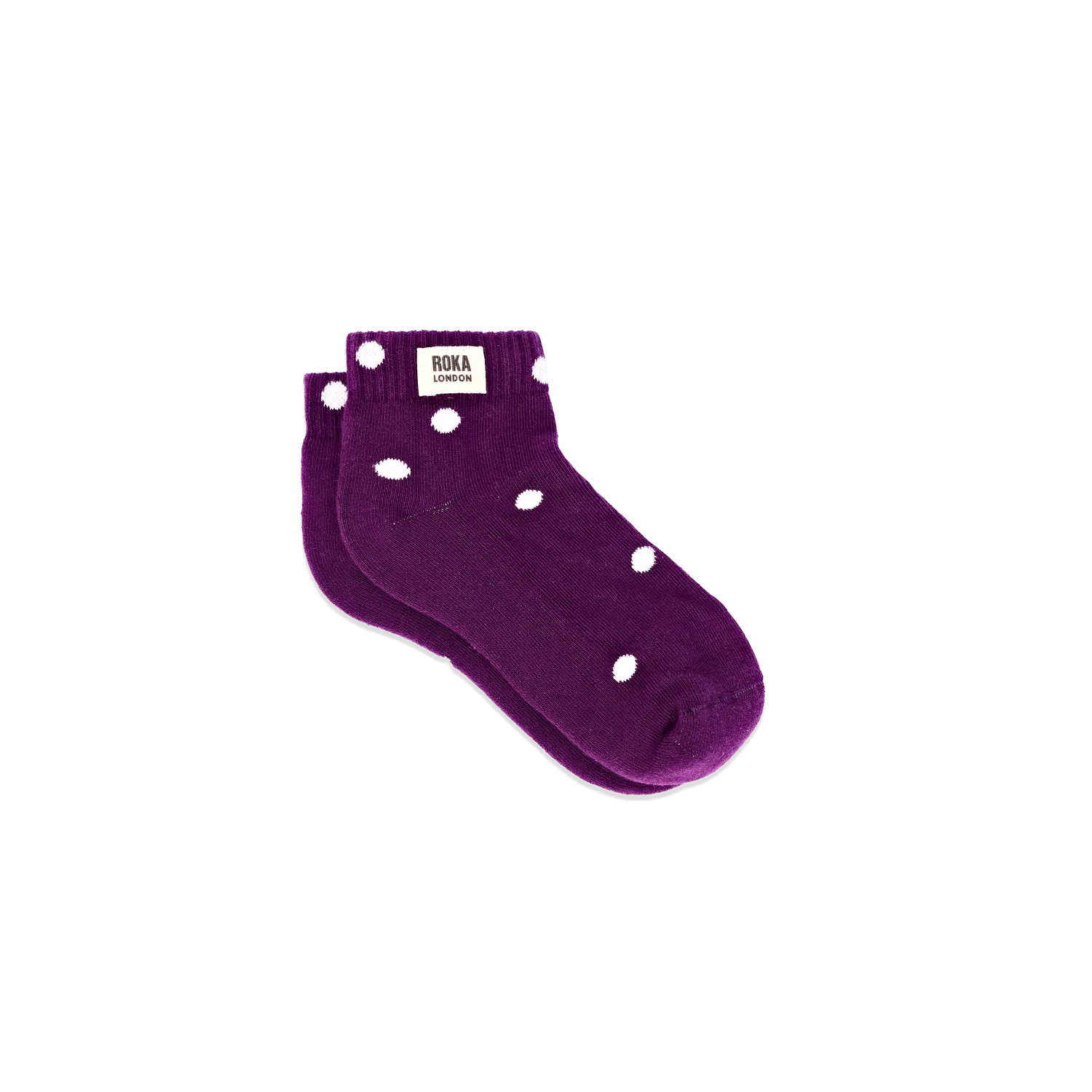 Roka London Wembley ankelstromper purple dot born