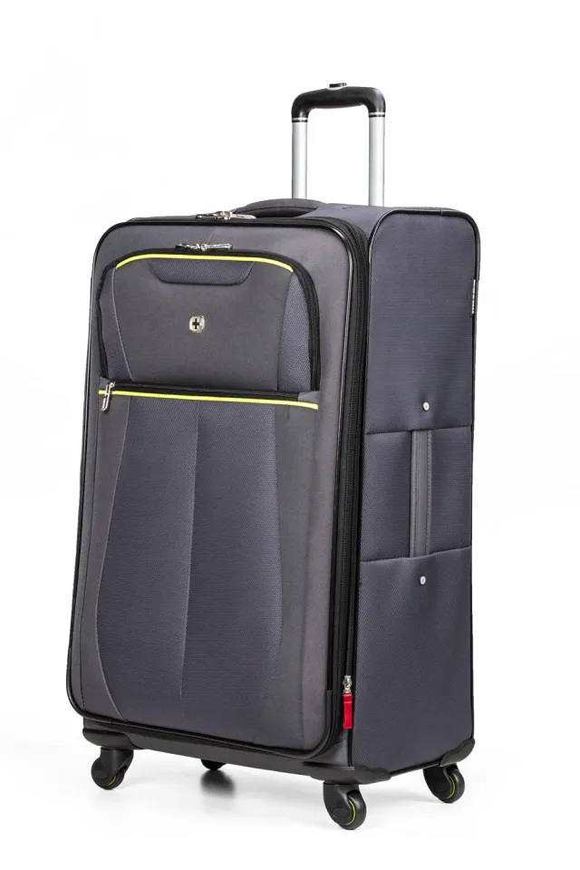 Swissgear 6262 Large Checked Spinner kuffert Grå stor