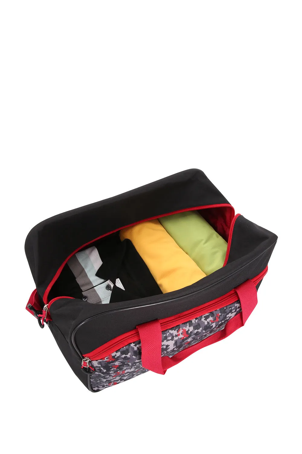 SwissGear 6326 duffel 17,5" sort/hvid camo