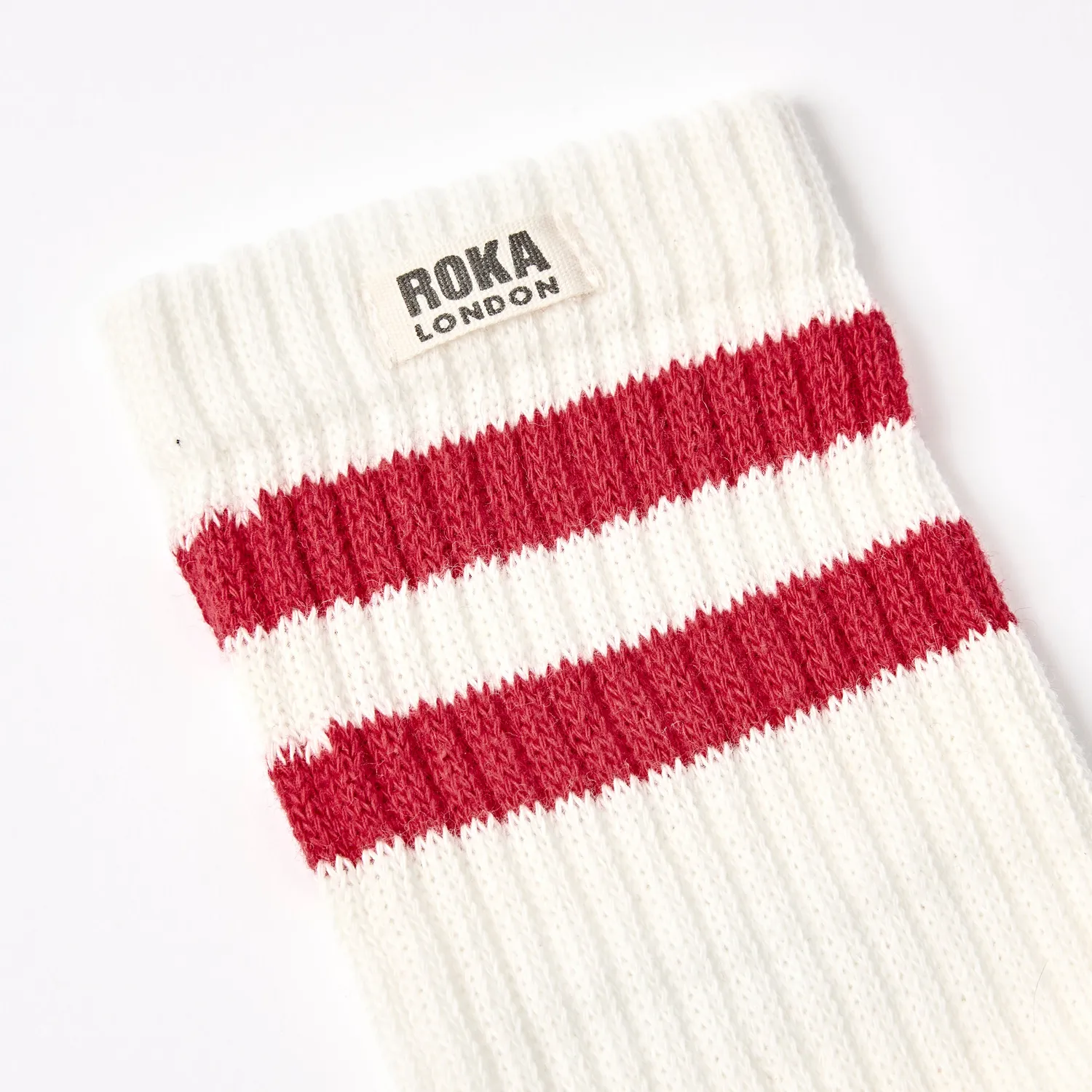 Roka London Windsor Crew strømper cranberry 36-42 økologisk