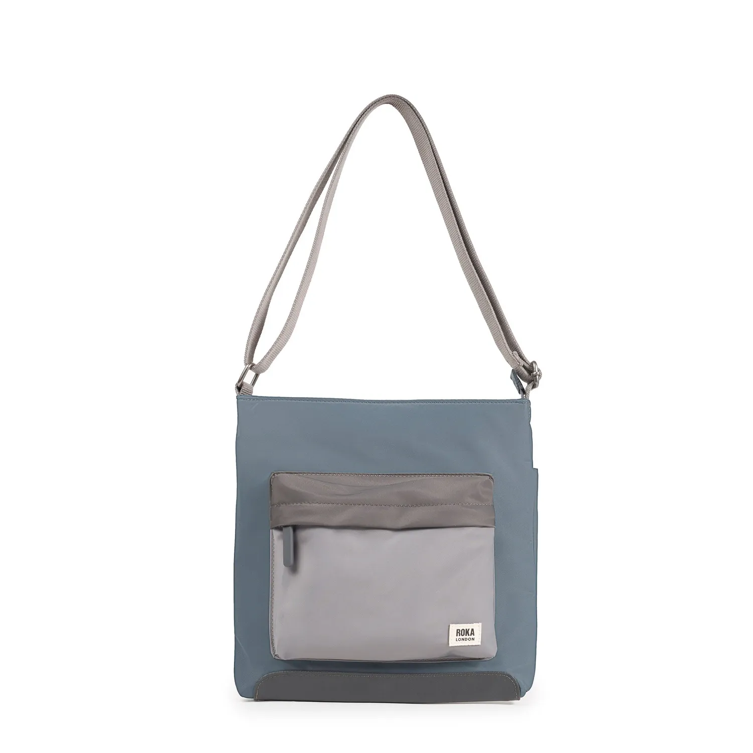 Roka Kennington crossbody taske Grey Tonal Medium nylon