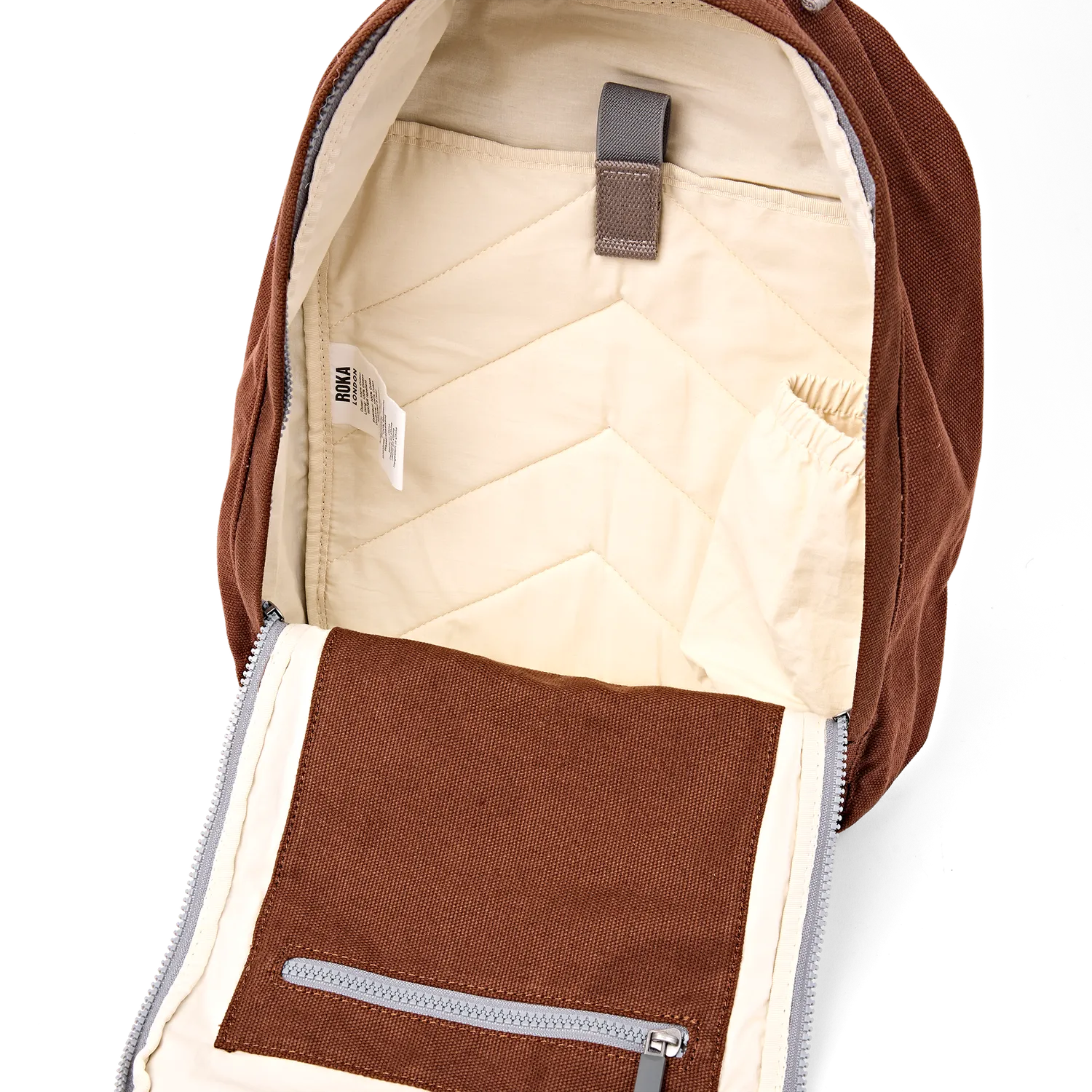 Roka London Hampton Small rygsæk lindt 9,2 liter canvas
