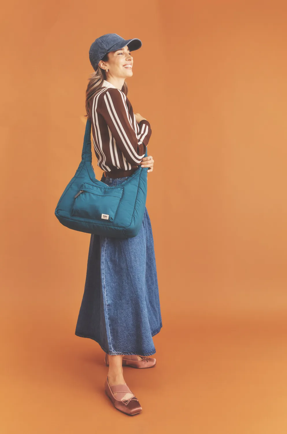 Roka London Belsize Medium crossbody ocean view 14,7 liter