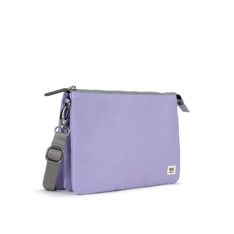 Roka London Carnaby XL crossbody taske Lavender 0,5 liter