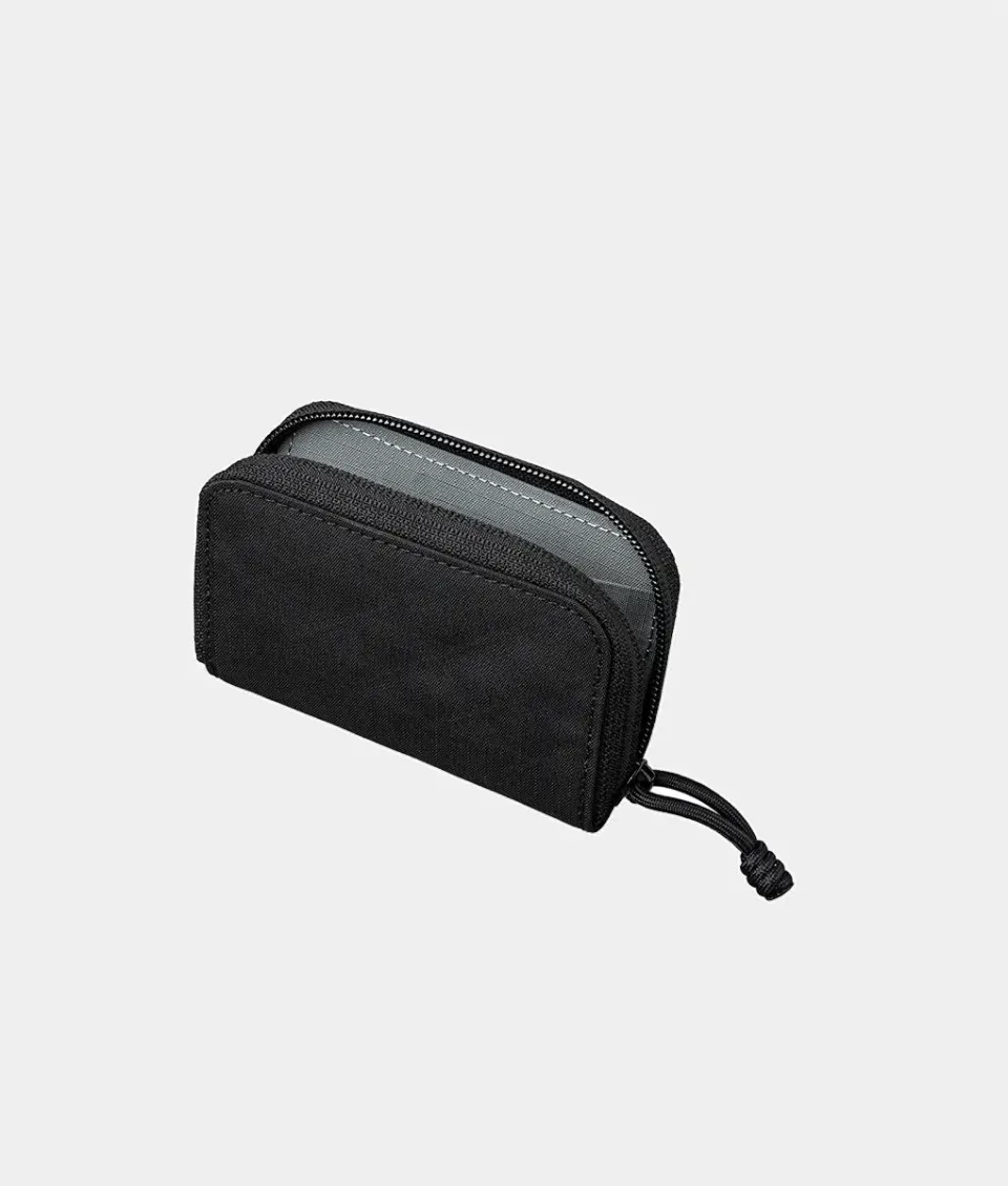 Alpaka Zip Coin Wallet pung sort lynlås
