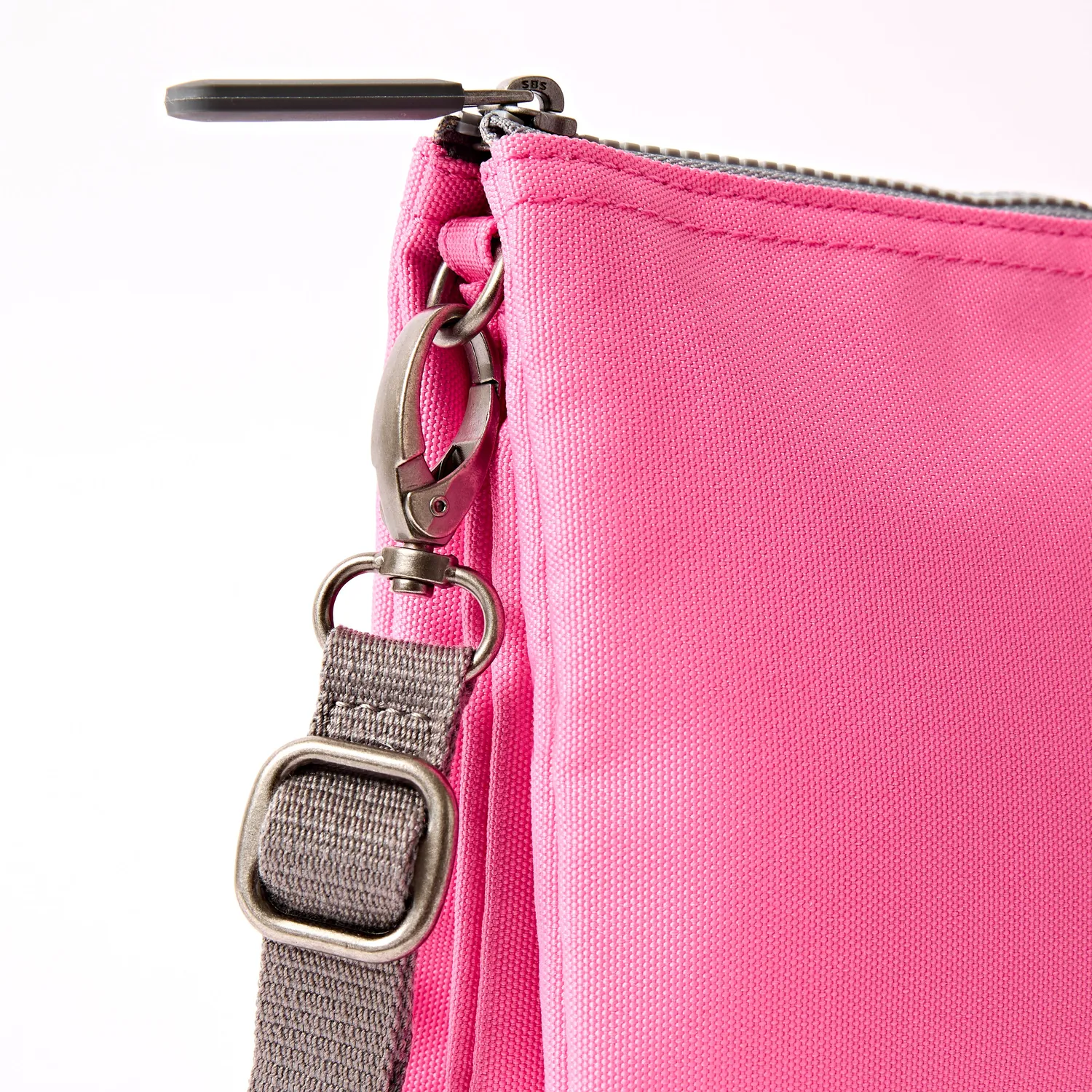 Roka London Carnaby Crossbody Bag clutch XL pink 0,5 liter