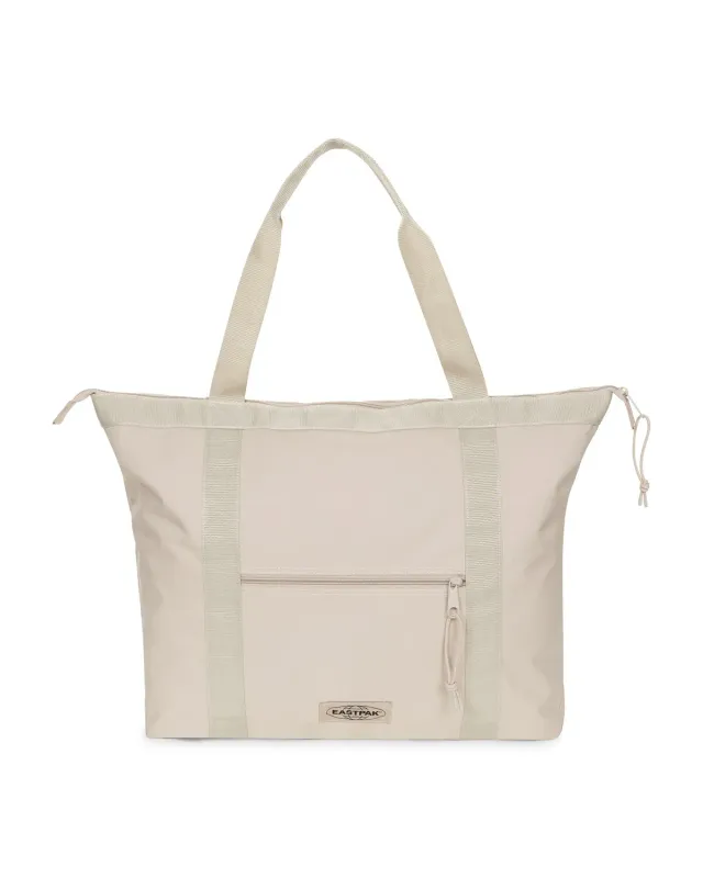 Eastpak Travel Tote skuldertaske Large beige – laptop 16"