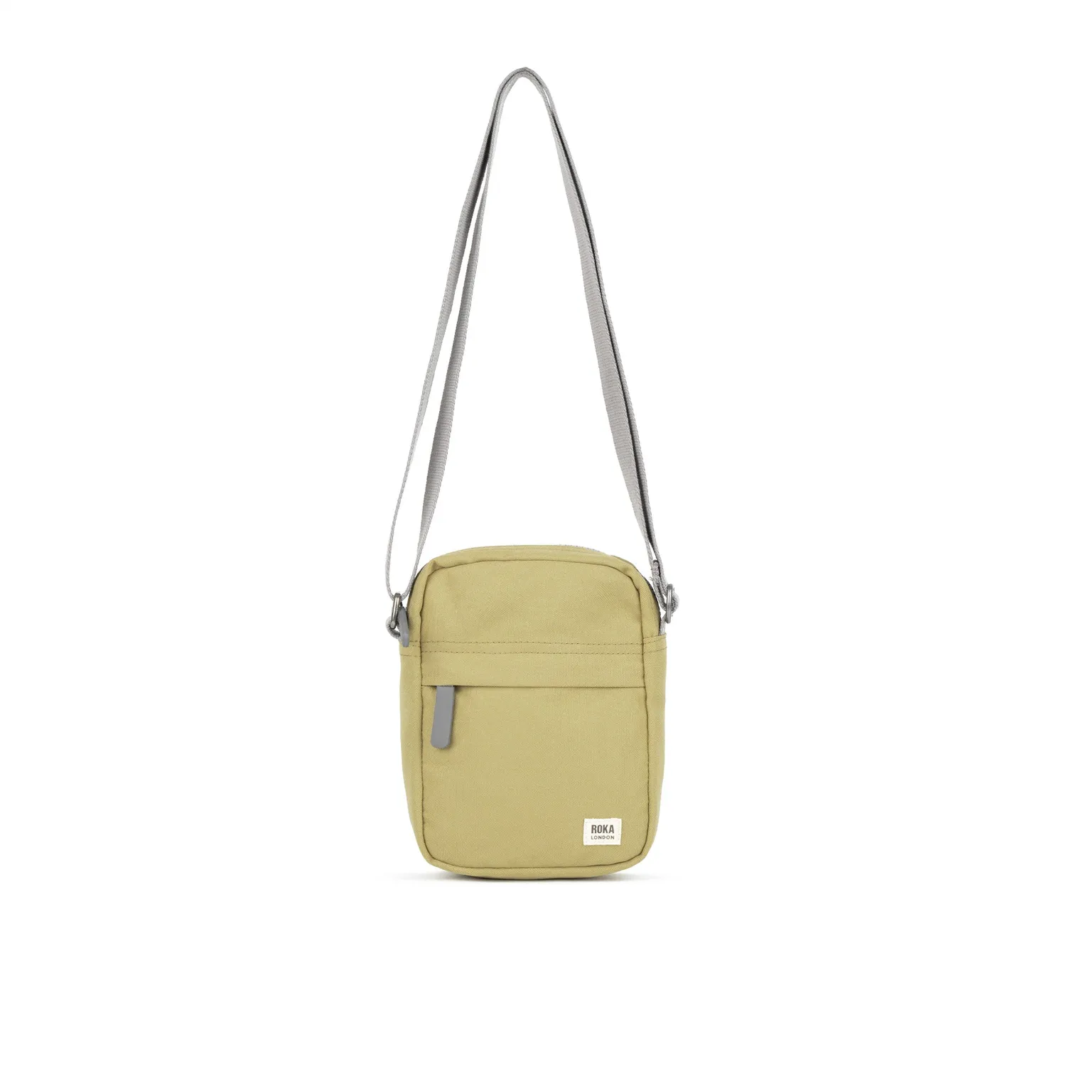 Roka London Bond Pocket crossbody taske Small Khaki polstret
