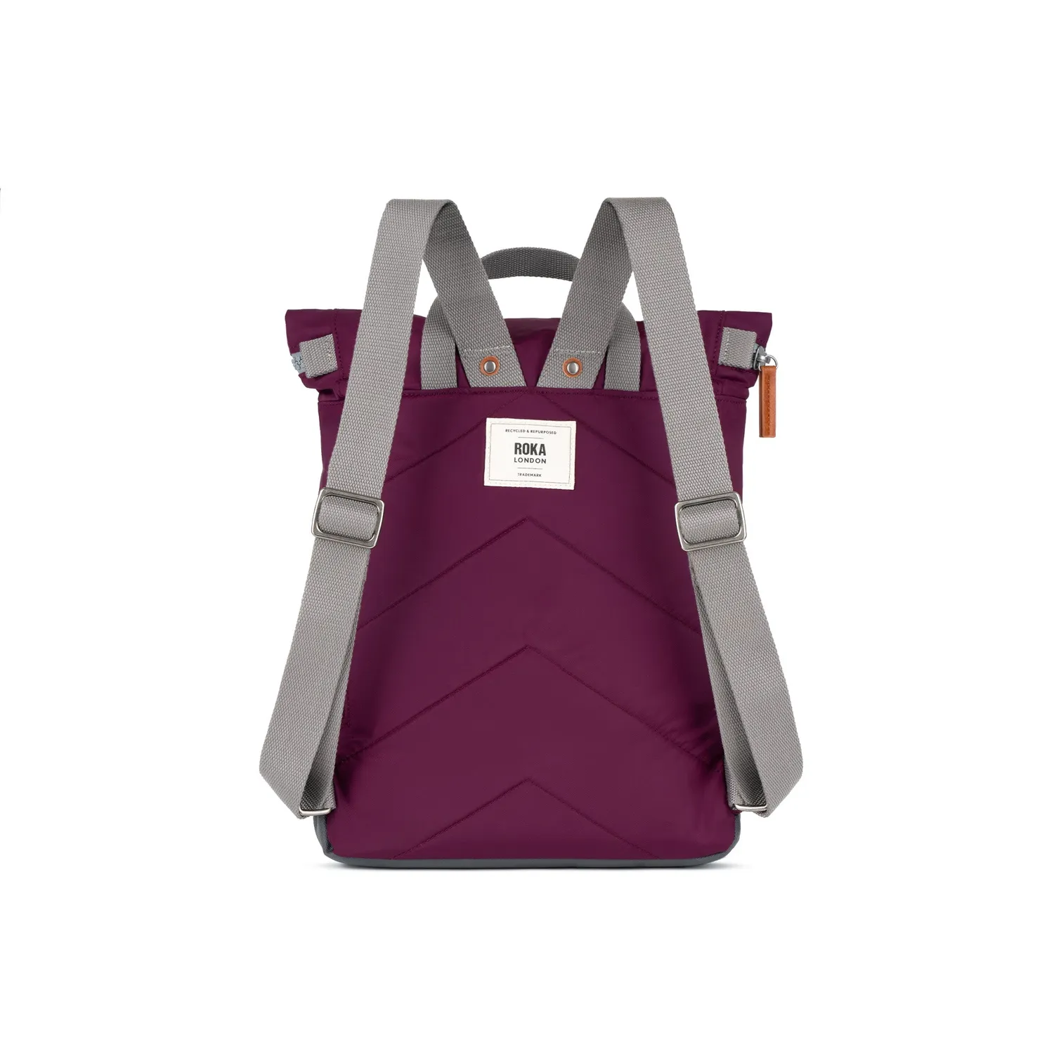 Roka London Canfield Roll Top rygsæk royal burgundy vandafvisende