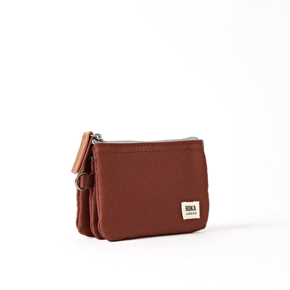 Roka London Carnaby pung S henna canvas