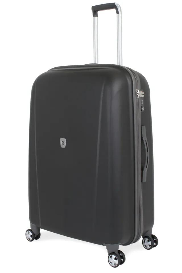 Swissgear 6150 Large Checked Spinner kuffert Black hård