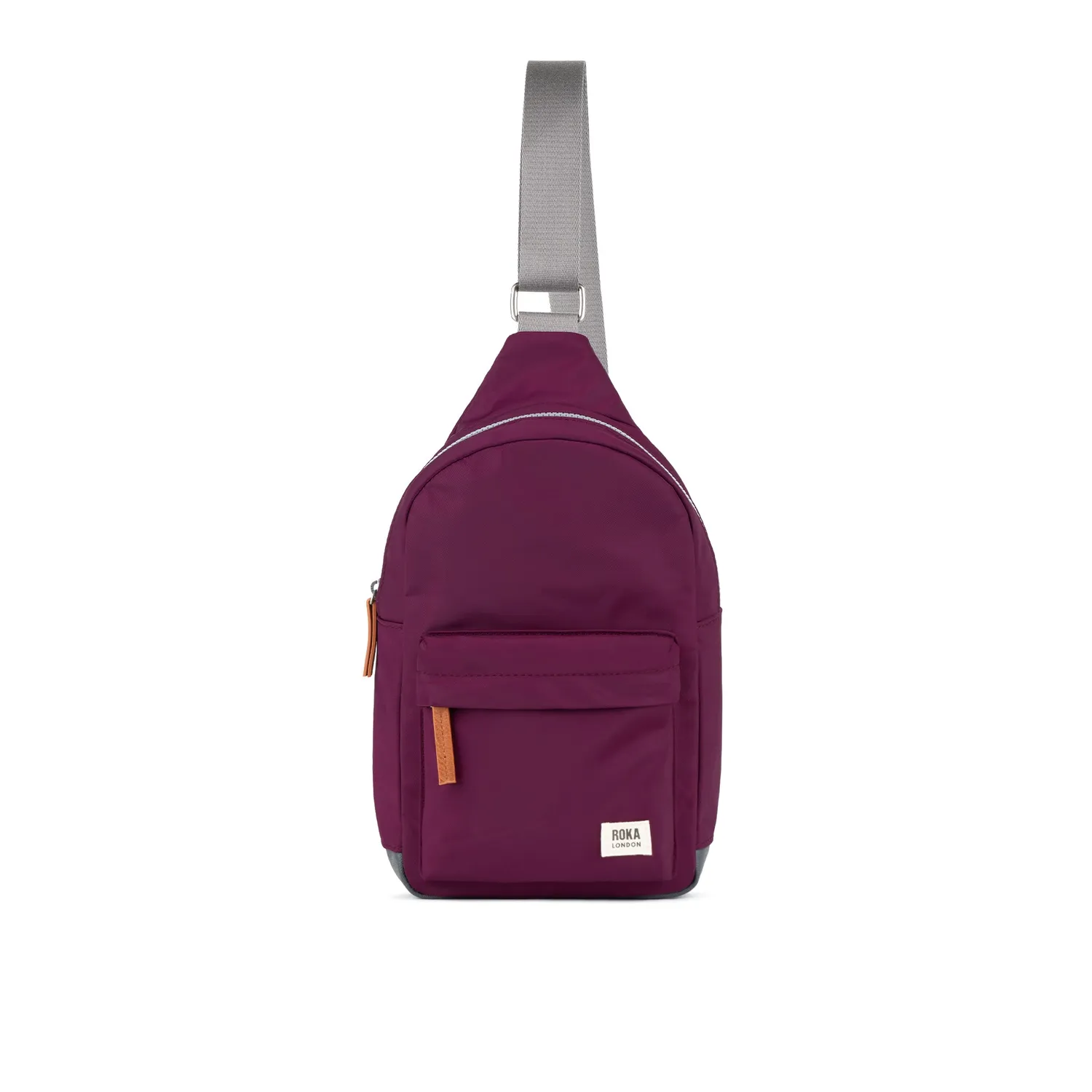Roka London Willesden sling taske Royal Burgundy Large