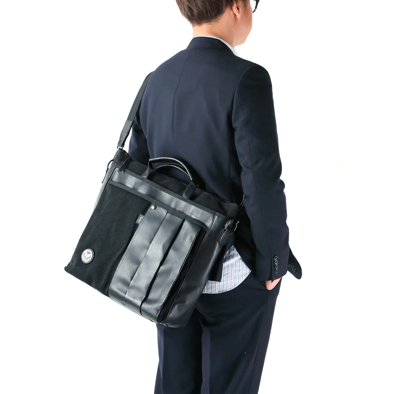 Harvest Label Custom Pelle HP-0204 businesstaske sort læder