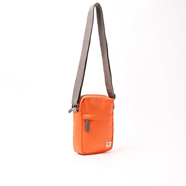 Roka London Bond Pocket Crossbody skuldertaske Tangerine S let
