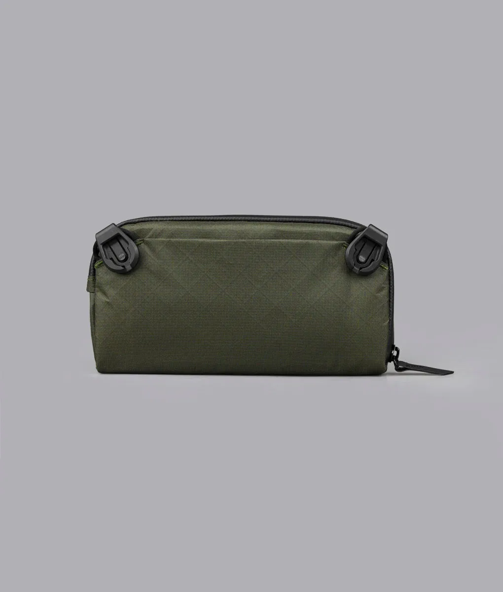 Alpaka Flight Pouch rejsepung sort Ultradyne slank
