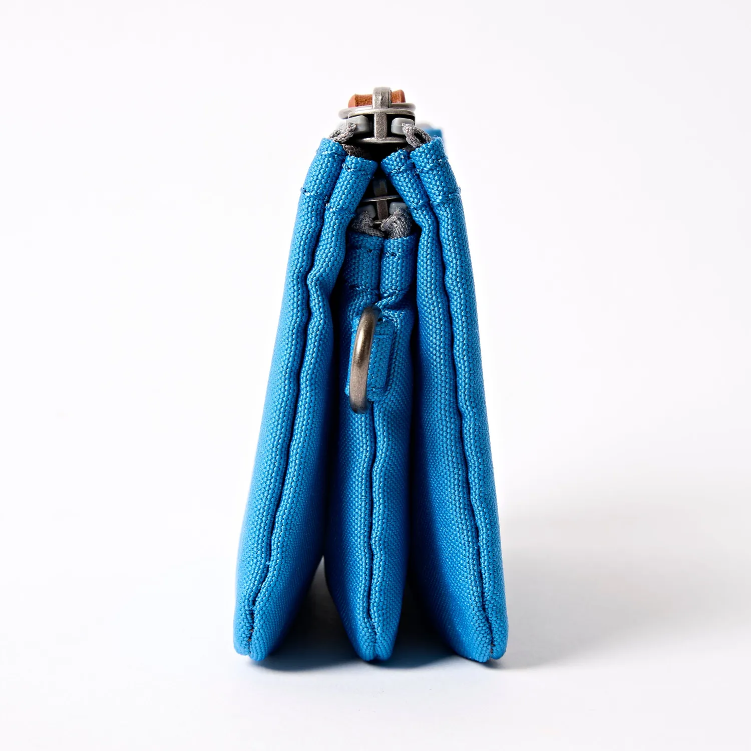 Roka London Carnaby pung small malibu blue recycled