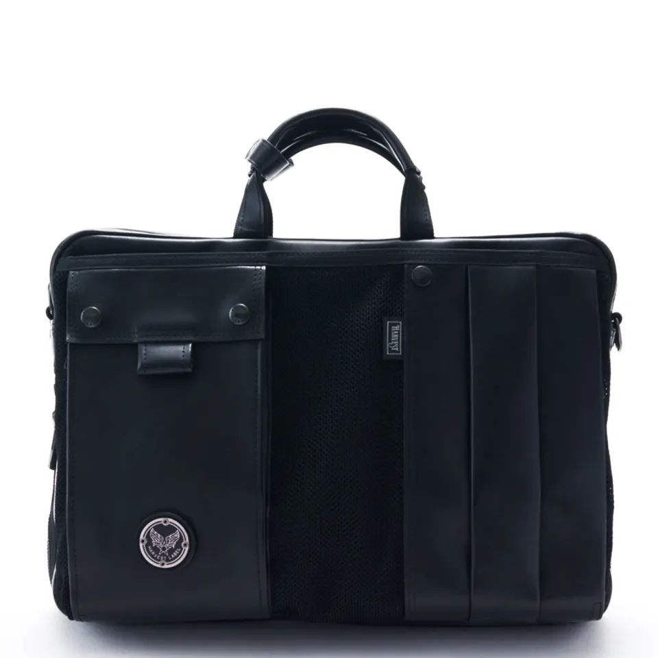 Harvest Label Custom Pelle HP-0205 mappe sort læder