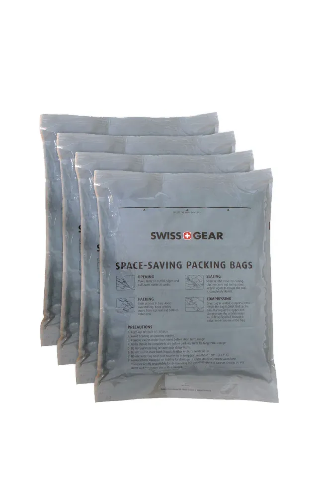 Swissgear Space Saving pakkeposer 4-pak klar vakuum