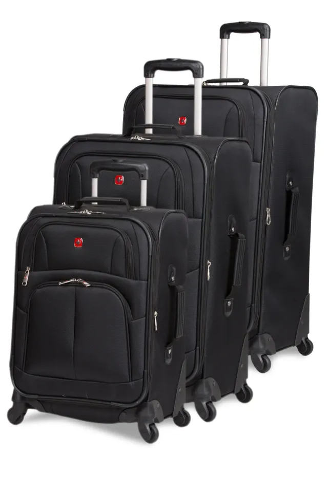 Swissgear 6053 kuffertsæt sort – 3 dele spinner