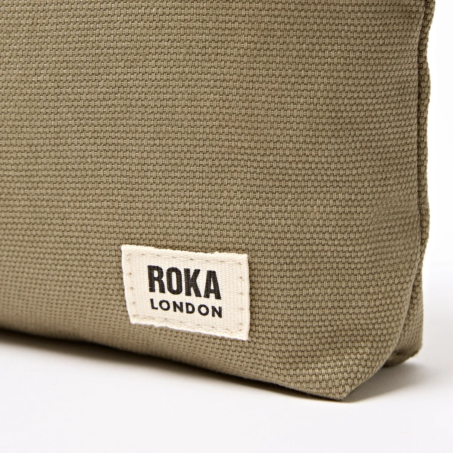 Roka Maida Vale pouch taupe Small med lynlås
