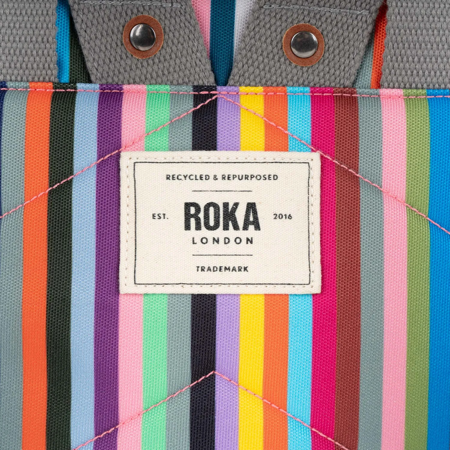 Roka London Canfield rygsæk Multi Stripe 16,4 liter