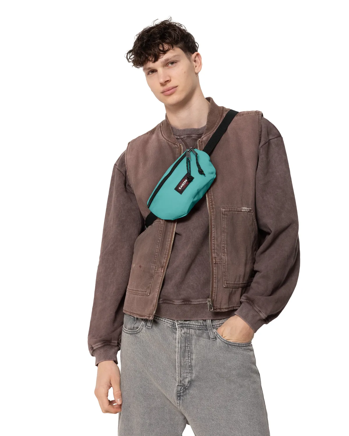 Eastpak Springer bæltetaske Stream Blue Small vandafvisende