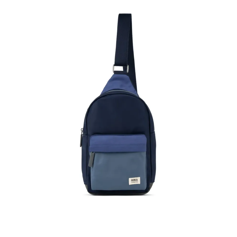 Roka London Willesden Sling taske Large Indigo Tonal 5 liter