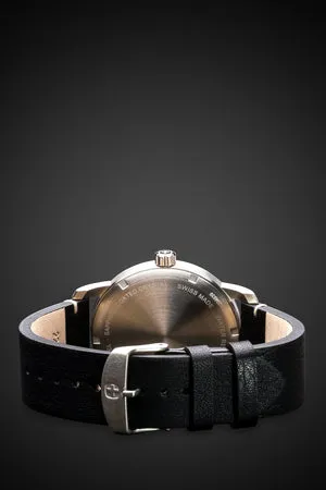 SWISSGEAR Legacy herreur sort læder 100m