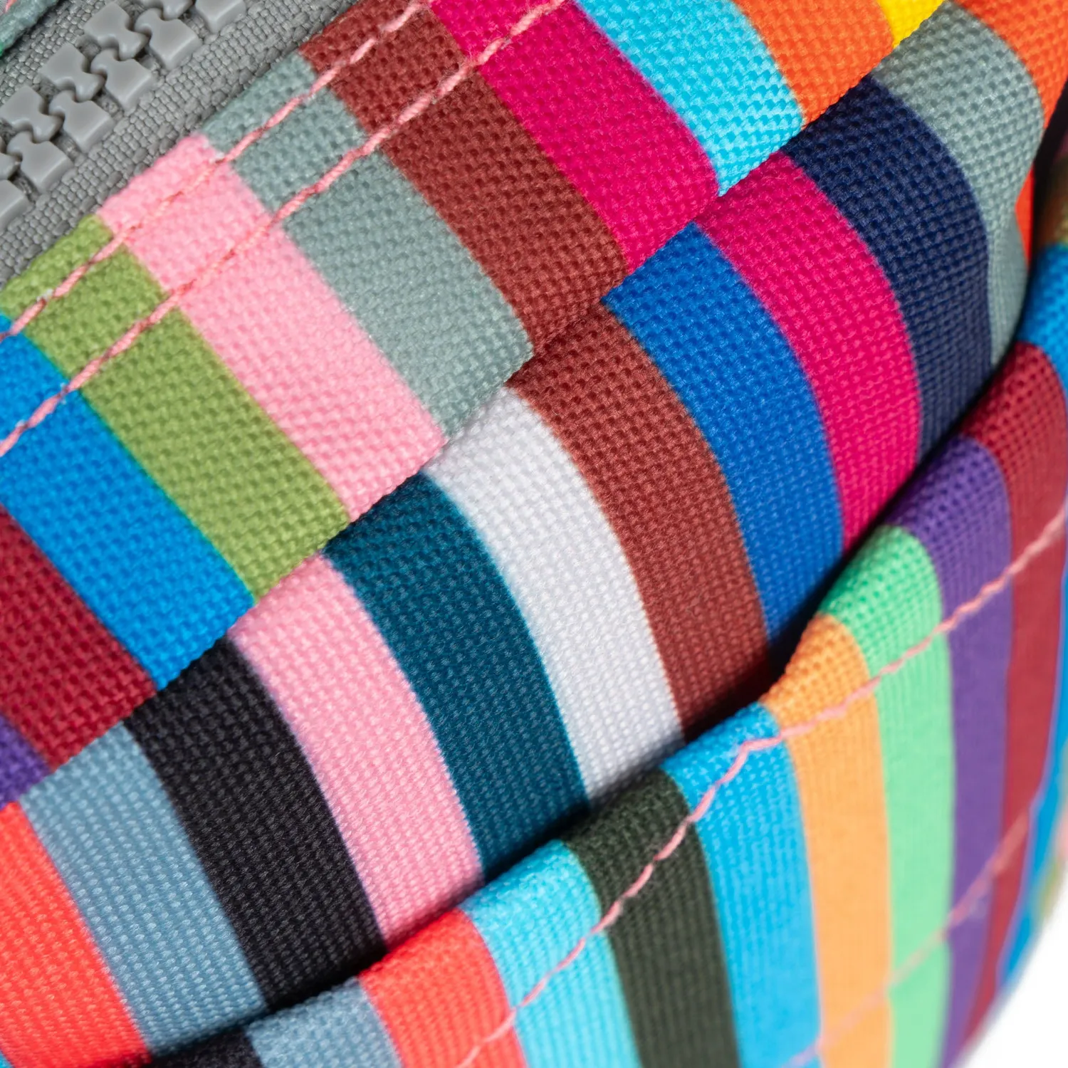 Roka London Bond crossbody taske multi stripe small
