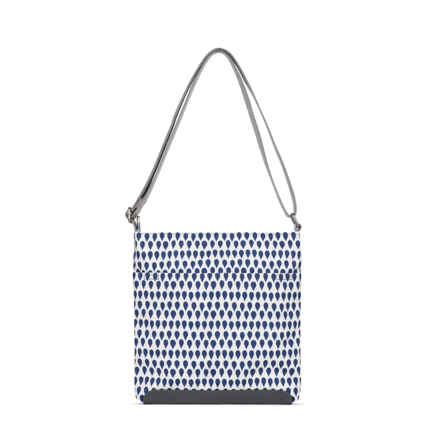 Roka London Kennington crossbody Denim Rain Medium vandafvisende