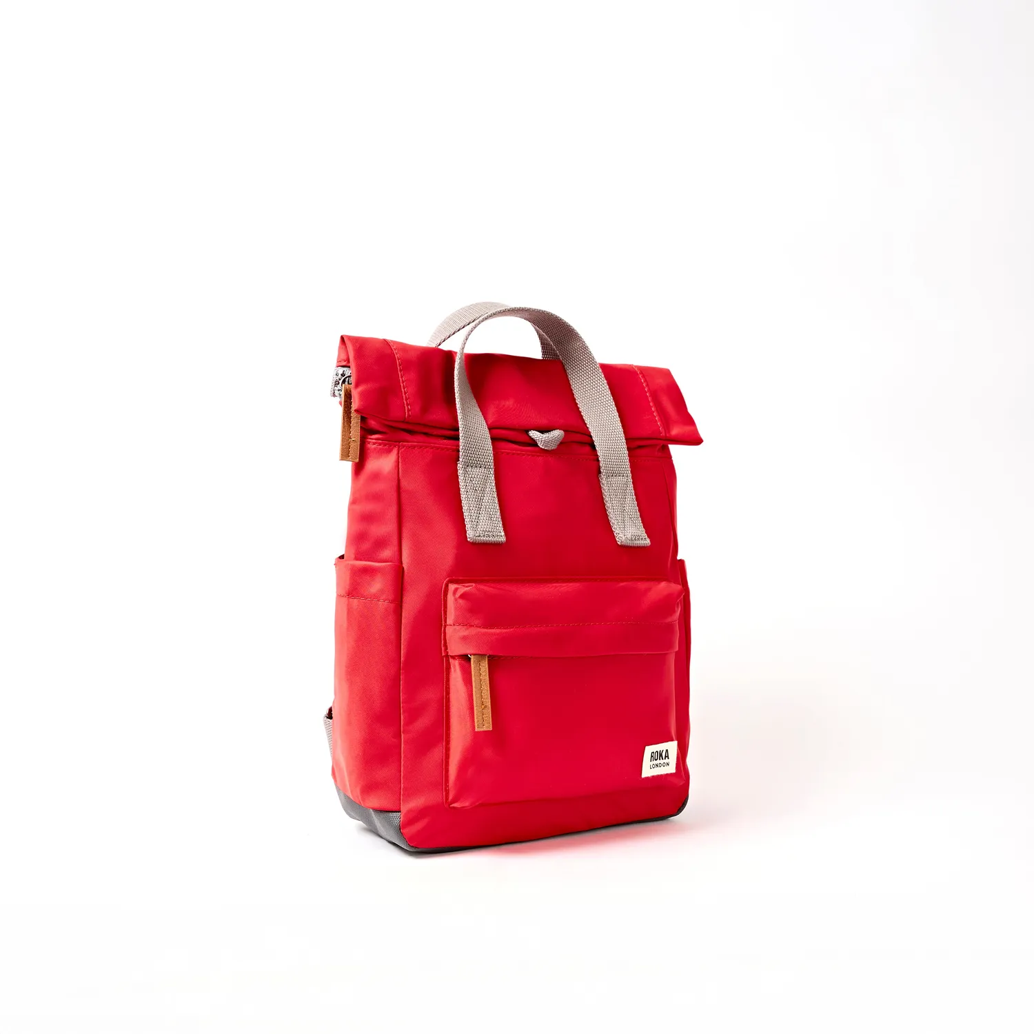 Roka London Canfield Roll Top rygsæk rød 16,4 liter