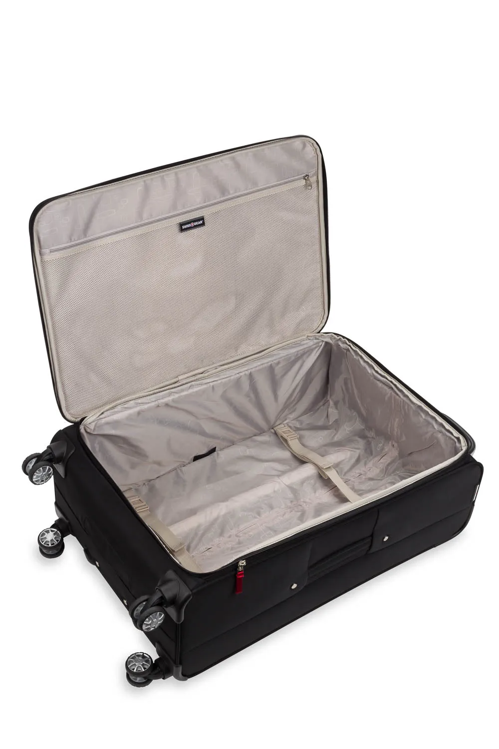 Swissgear 6568 kuffertsæt 3 dele sort rød spinner