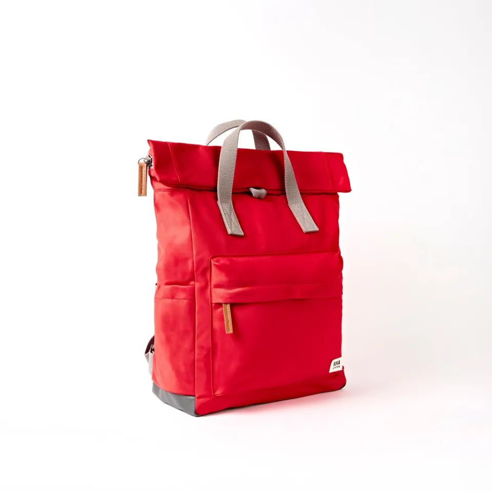 Roka London Canfield Roll Top rygsæk rød 16,4 liter
