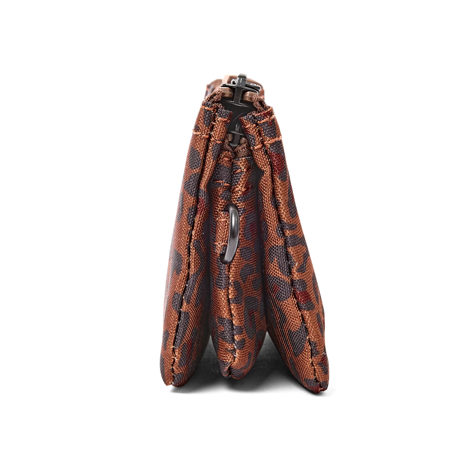 Roka London Carnaby pung Small mini leopard lynlås