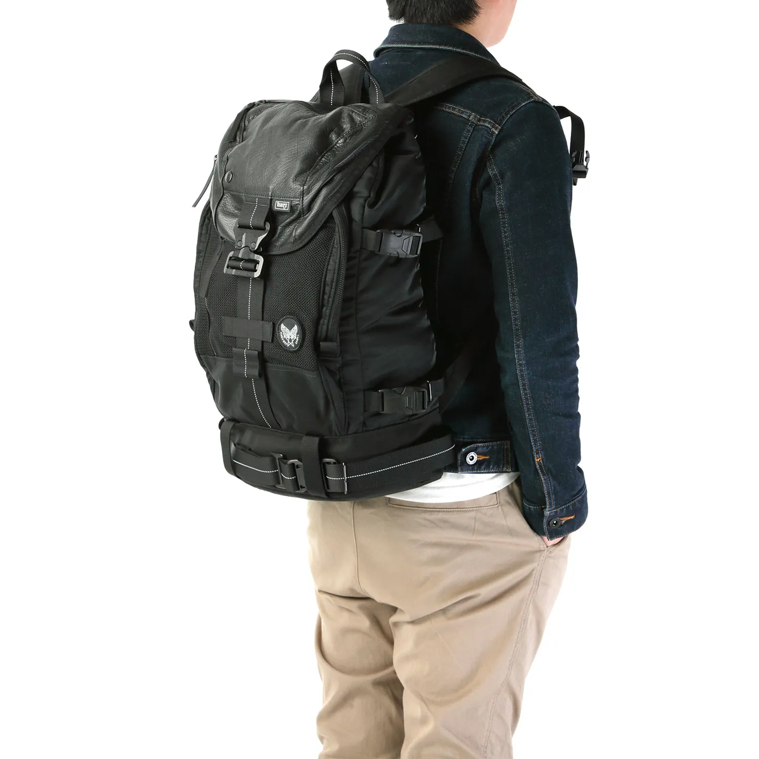 Harvest Label Custom HC-0107 rygsæk sort flap