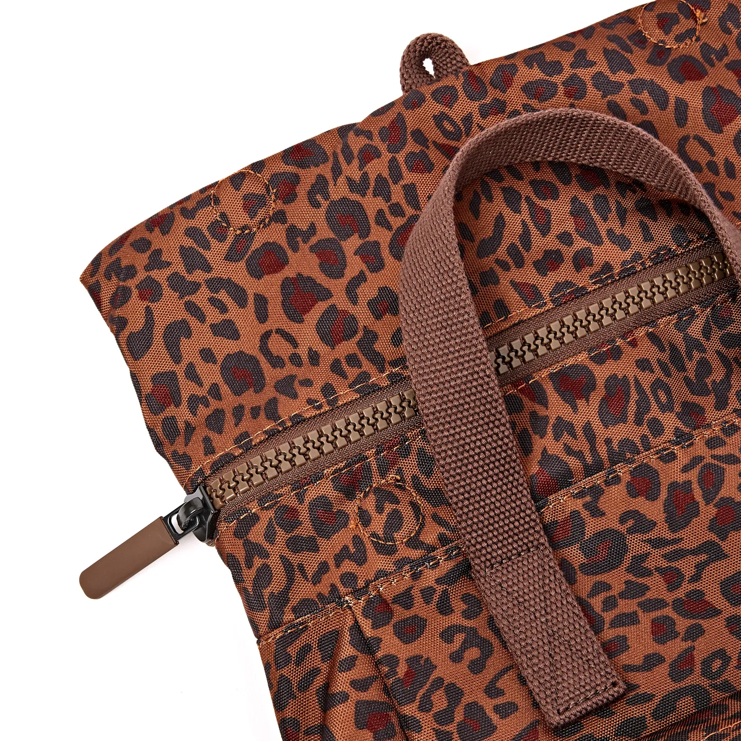 Roka London Canfield Roll Top rygsæk Mini Leopard vandafvisende