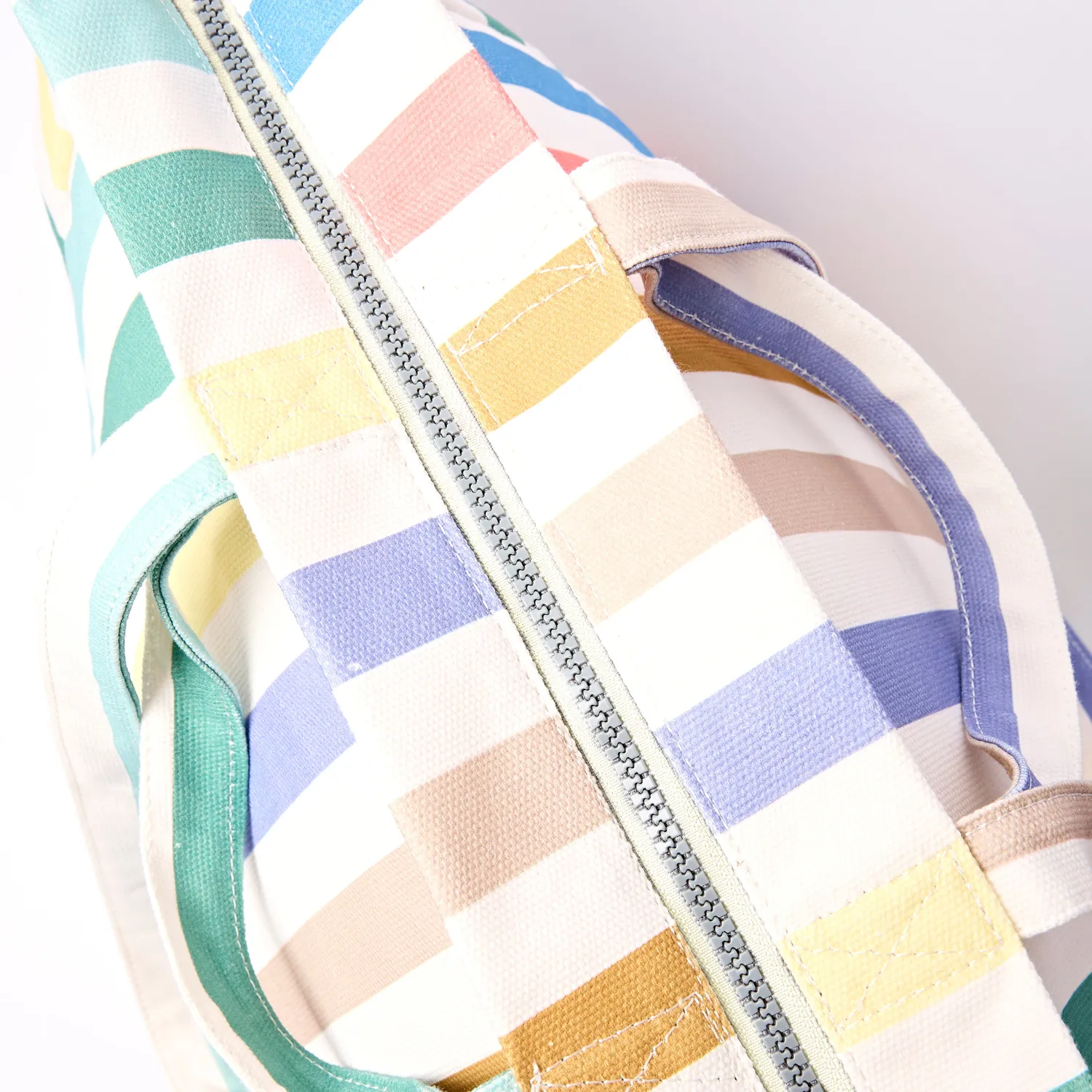 Roka London Marylebone Large tote Pastel Stripe laptoprum