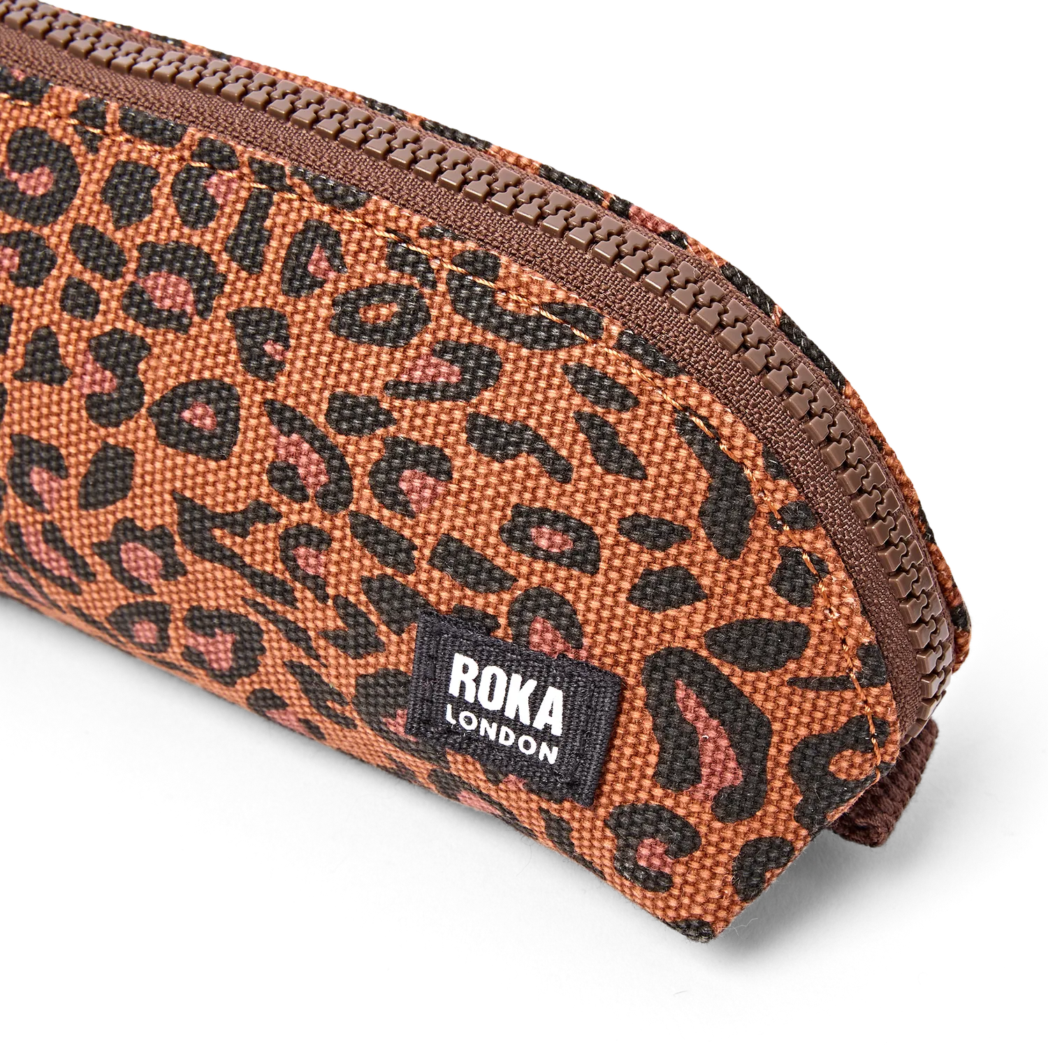Roka London Tate pung Small Leopard Mini bomuld